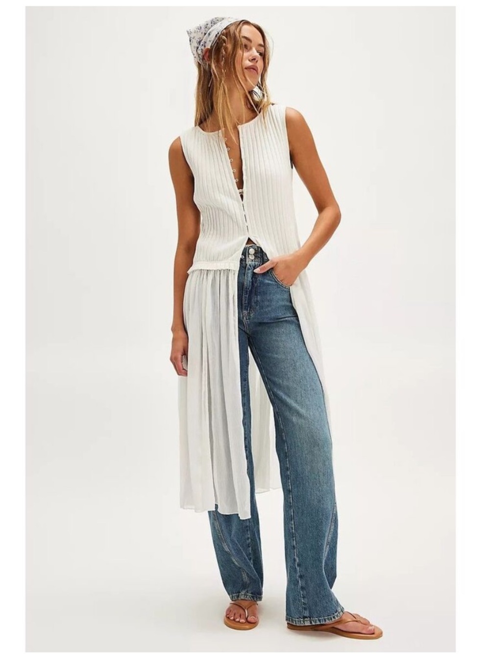 Free People Twice As Nice Maxi Top in Ivory